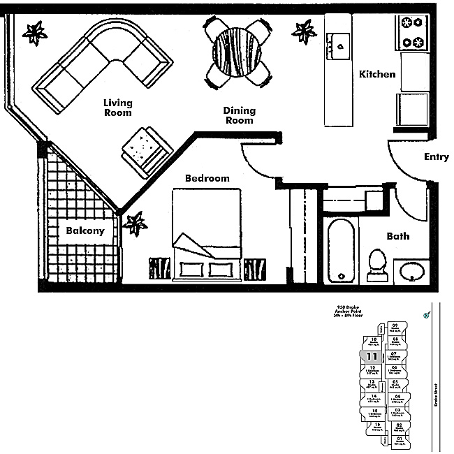 Floor plan 611