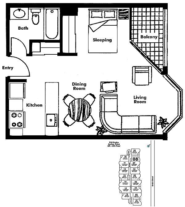 Floor plan 708