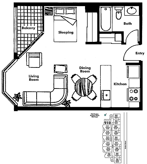 Floor plan 910