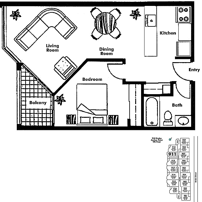 Floor plan 911