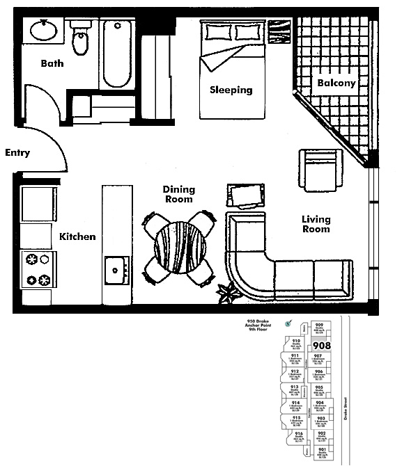 Floor plan 908