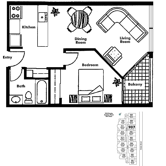 Floor plan 907