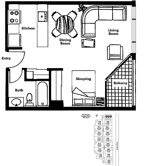 Floor plan 909