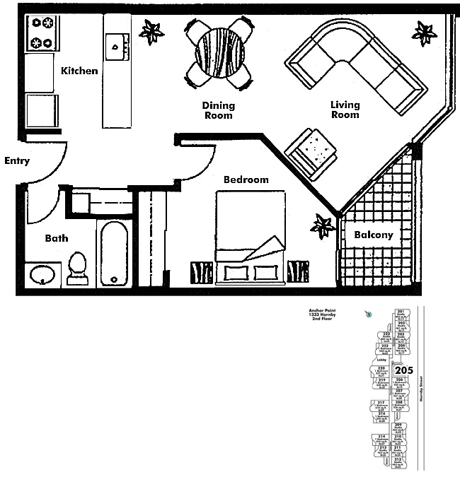 Floor plan 205