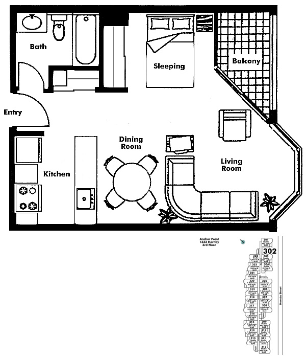 Floor plan 302