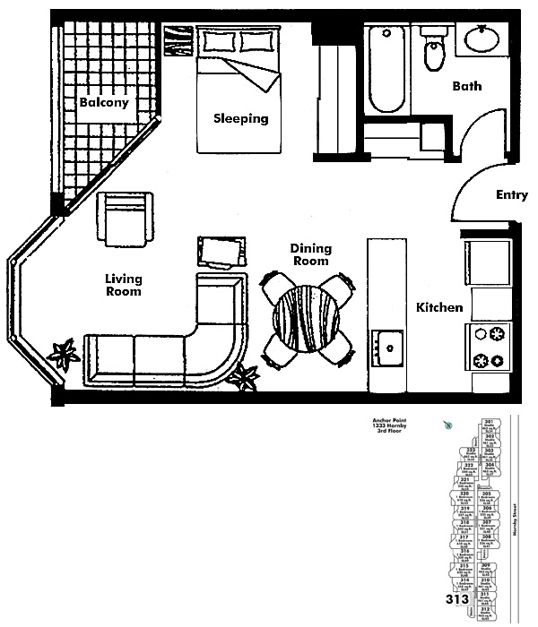 Floor plan 313