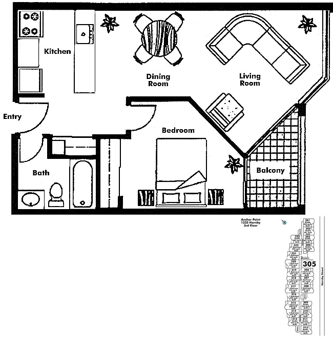 Floor plan 305