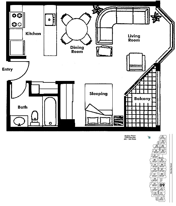 Floor plan 409