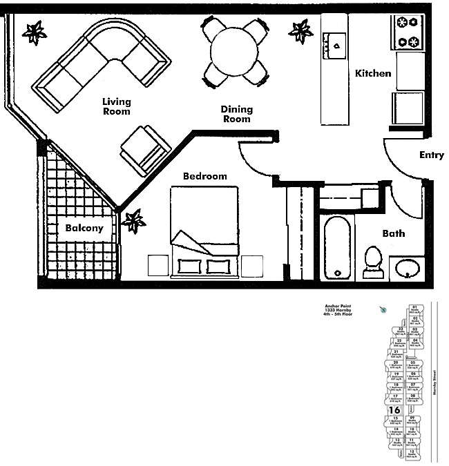 Floor plan 516