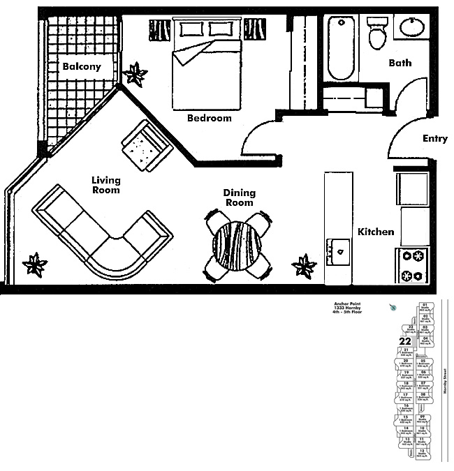 Floor plan 422