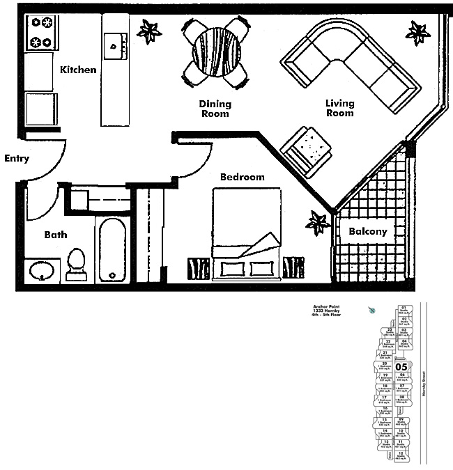 Floor plan 505