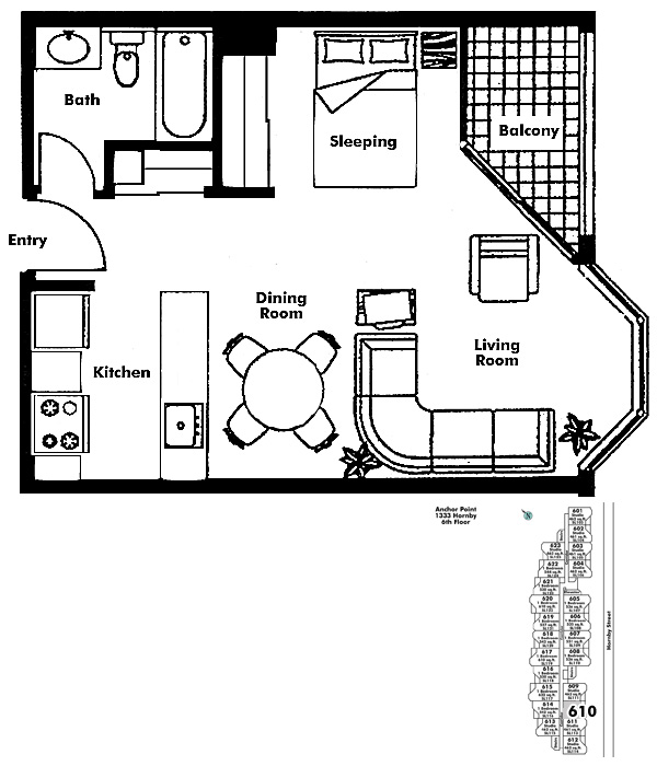 Floor plan 610