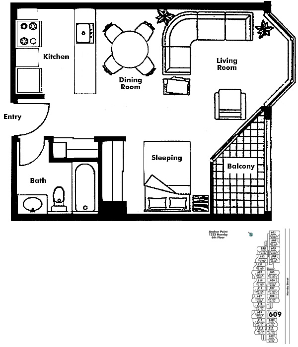 Floor plan 609