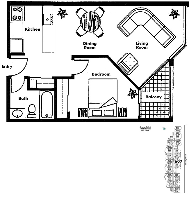 Floor plan 607