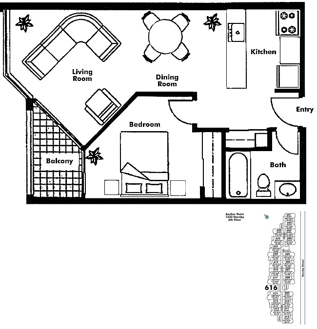 Floor plan 616