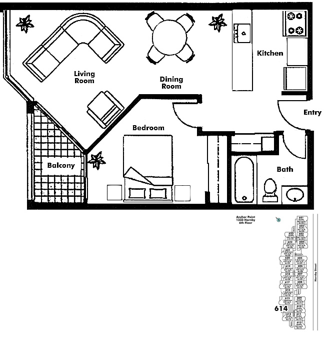 Floor plan 614