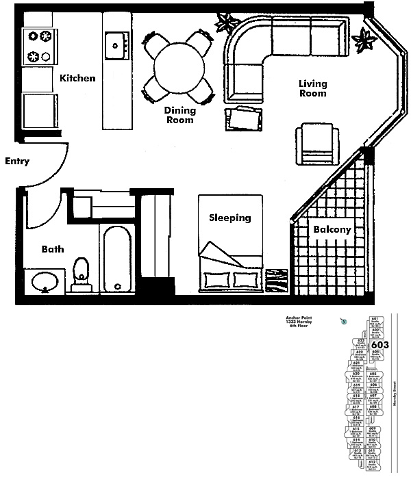 Floor plan 603