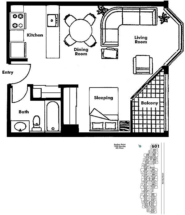 Floor plan 601