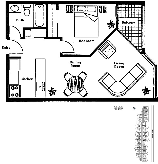Floor plan 608
