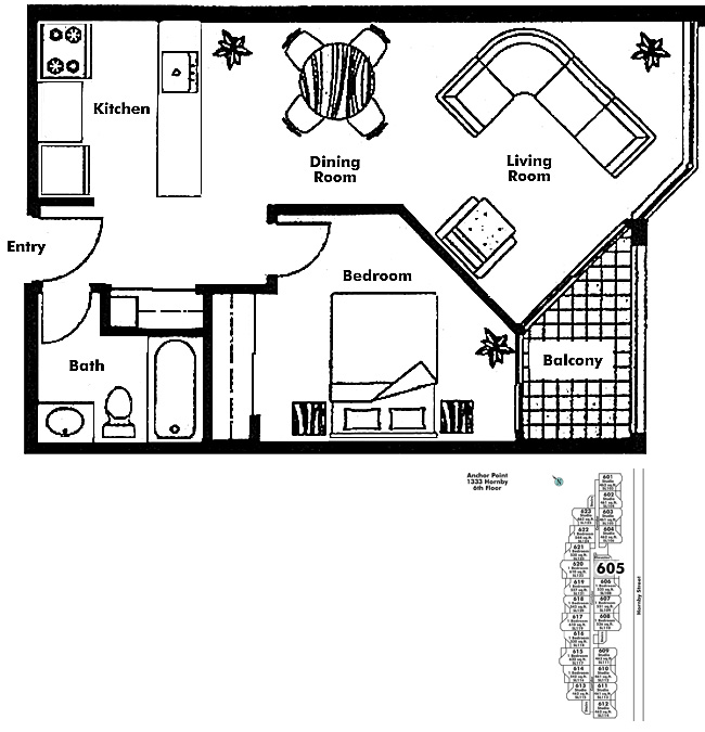 Floor plan 605