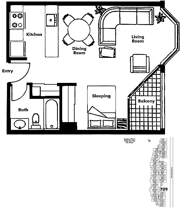 Floor plan 709
