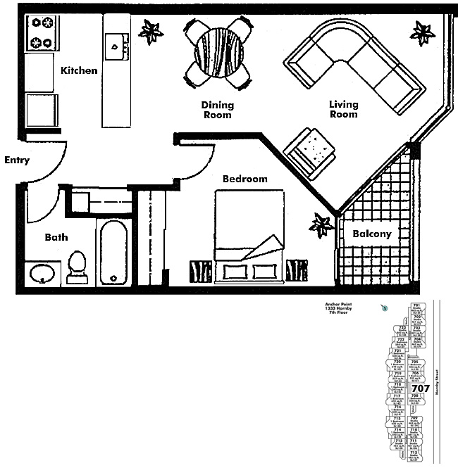 Floor plan 707