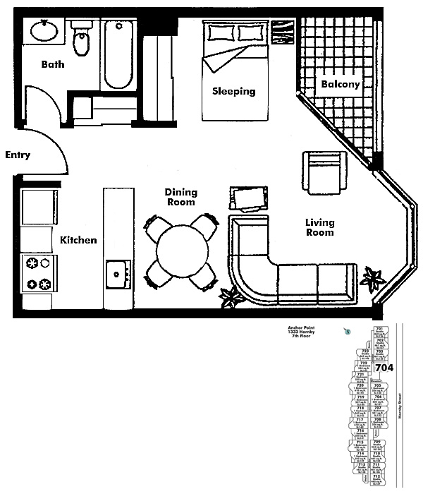 Floor plan 704