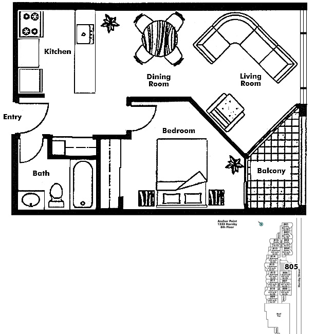 Floor plan 805