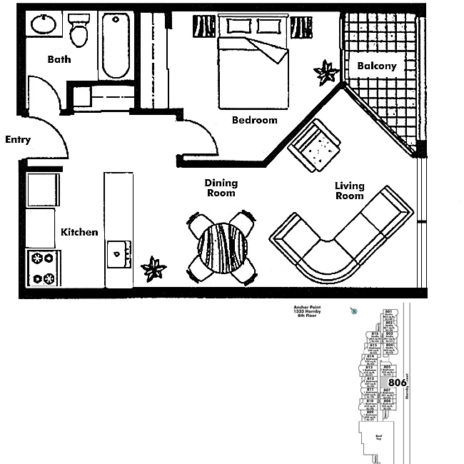 Floor plan 806