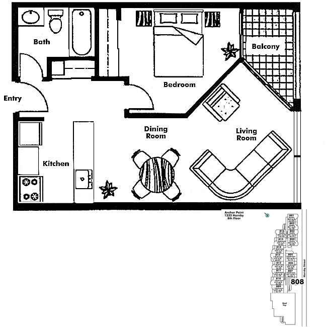 Floor plan 808