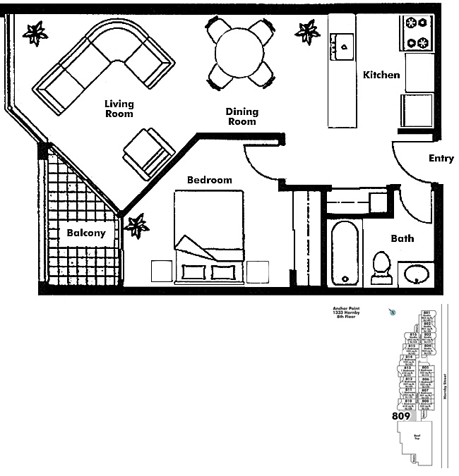 Floor plan 809