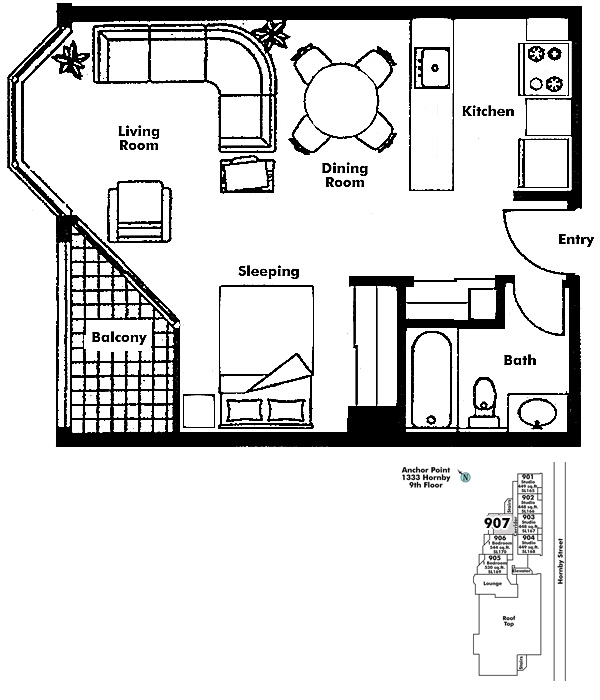 Floor plan 907