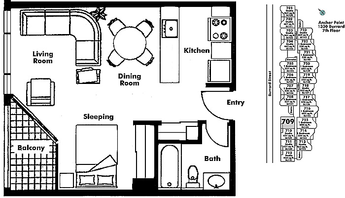 Floor plan 709