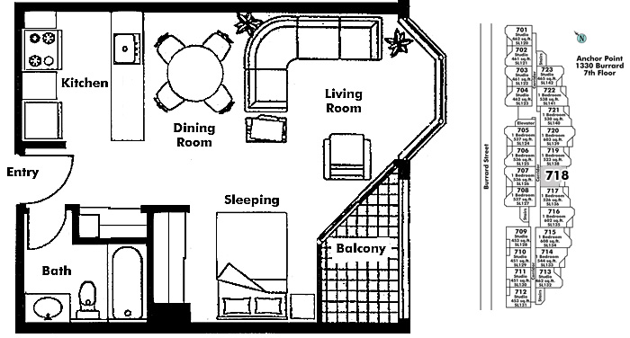 Floor plan 718