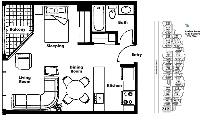 Floor plan 712