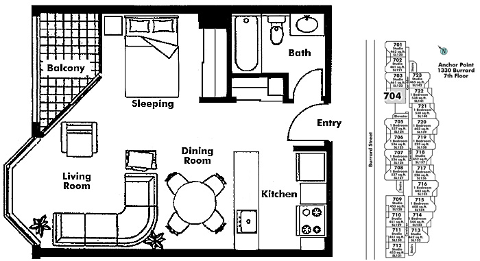 Floor plan 704