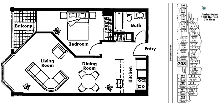 Floor plan 708