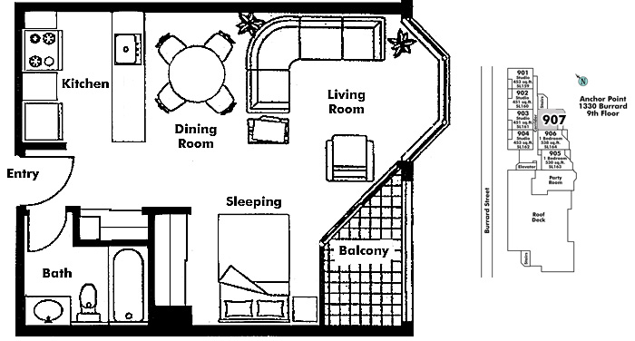 Floor plan 907
