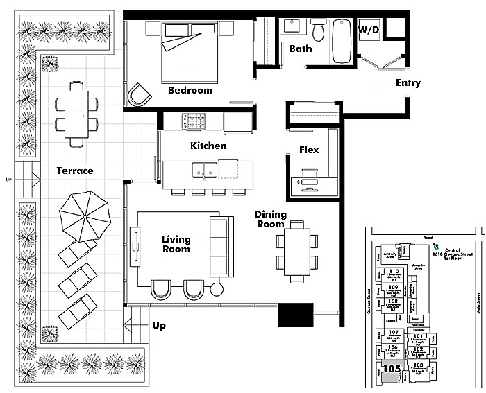 Floor plan 105