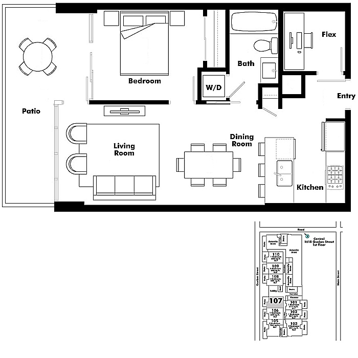 Floor plan 107