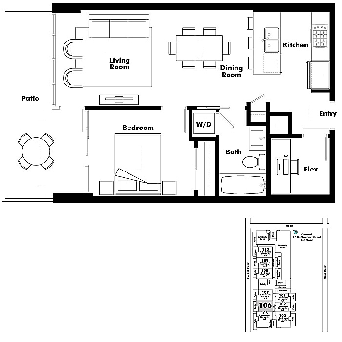 Floor plan 106