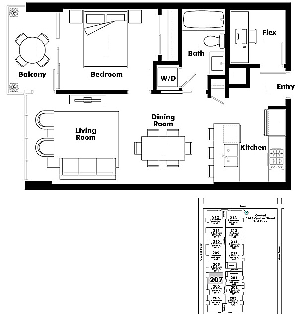 Floor plan 207