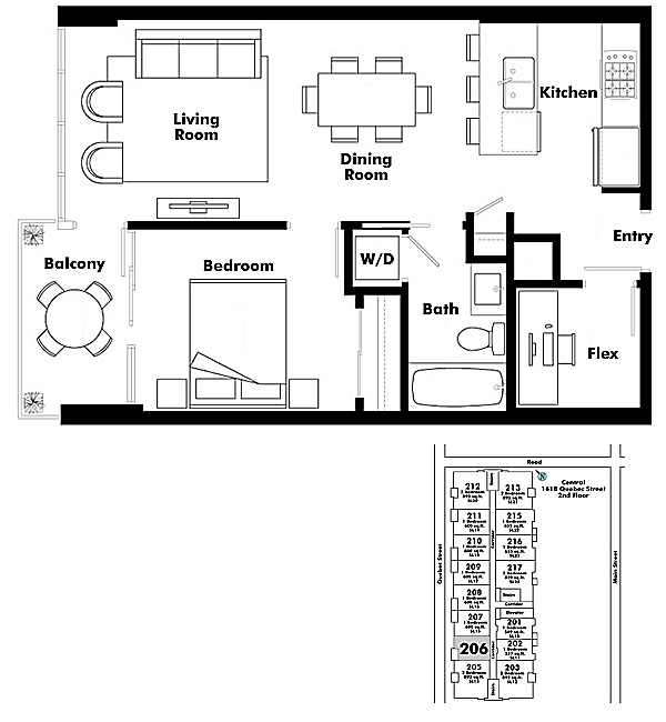 Floor plan 206