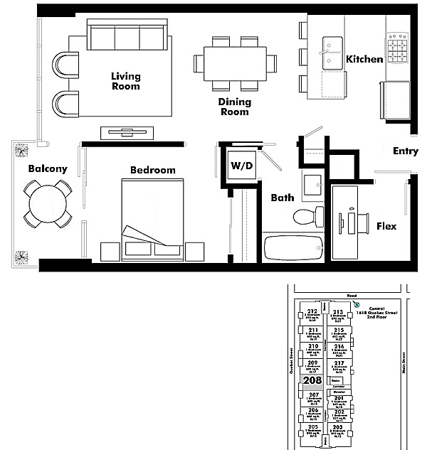 Floor plan 208