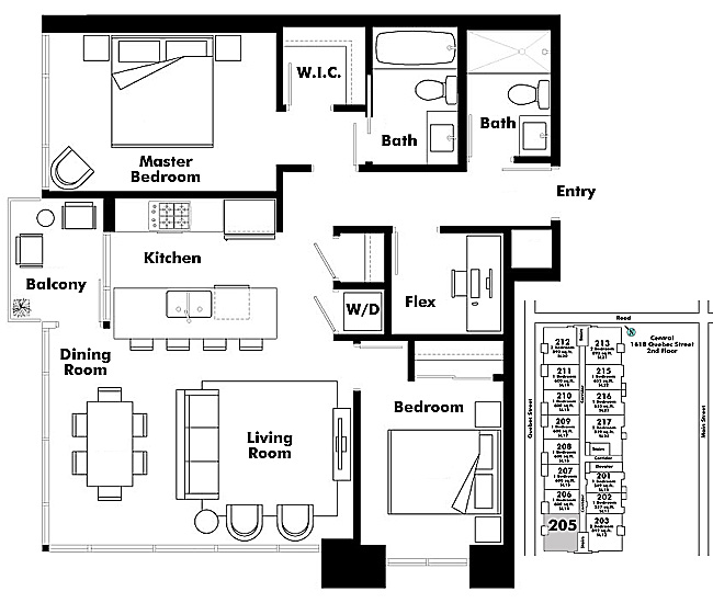 Floor plan 205