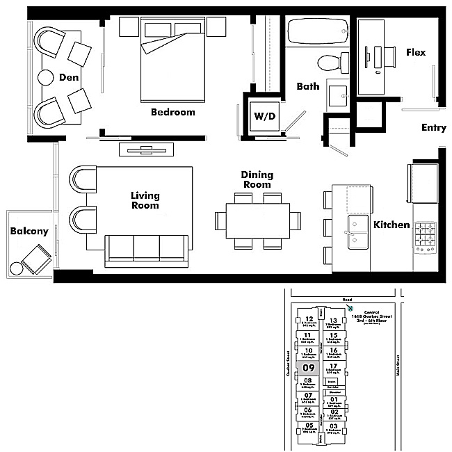 Floor plan 609