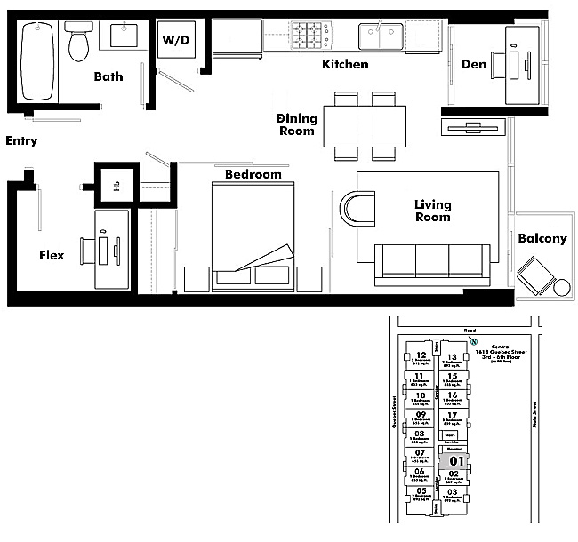 Floor plan 601