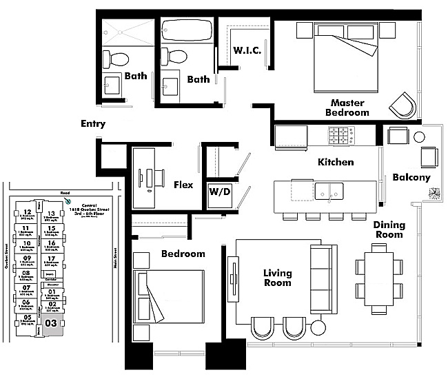 Floor plan 603