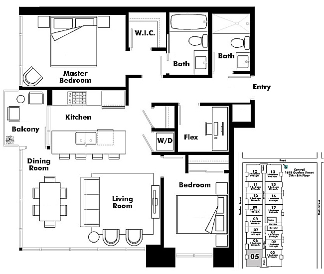 Floor plan 705
