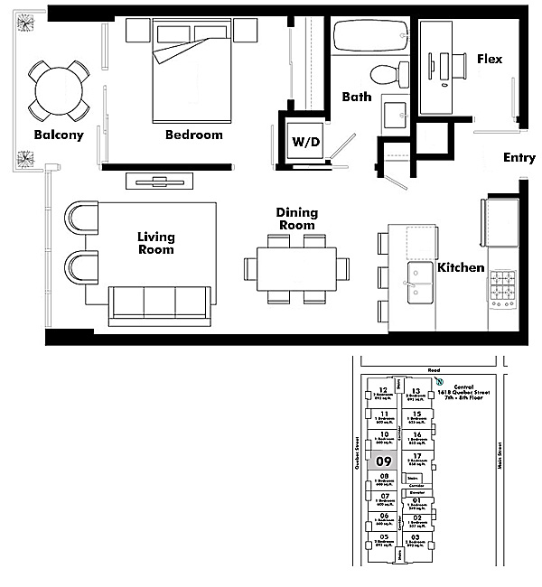 Floor plan 709
